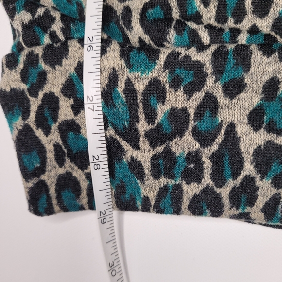 Emerald Green Leopard Print Mini Dress - Picture 7 of 9